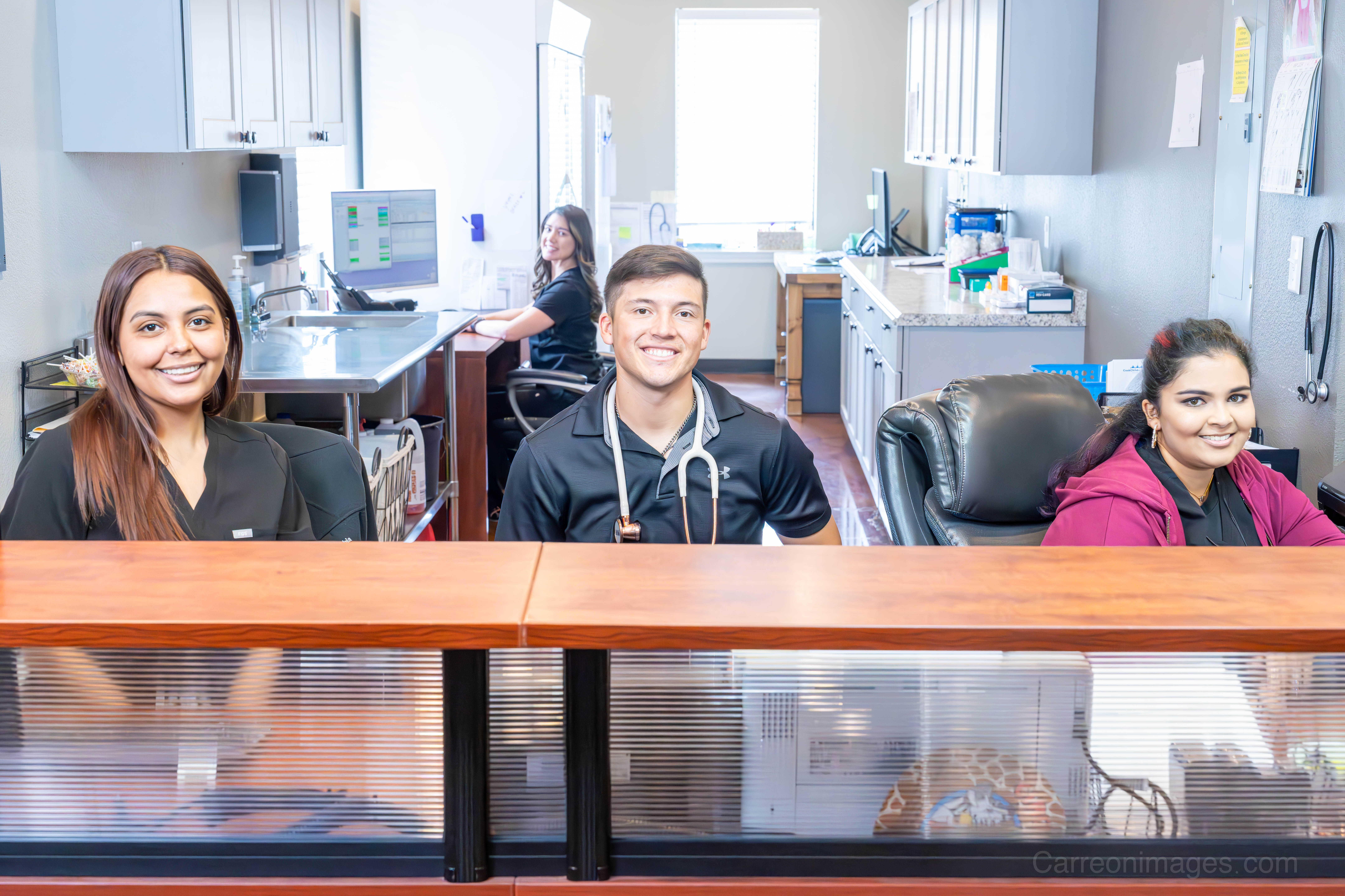 Front desk at River Valley Pediatrics office